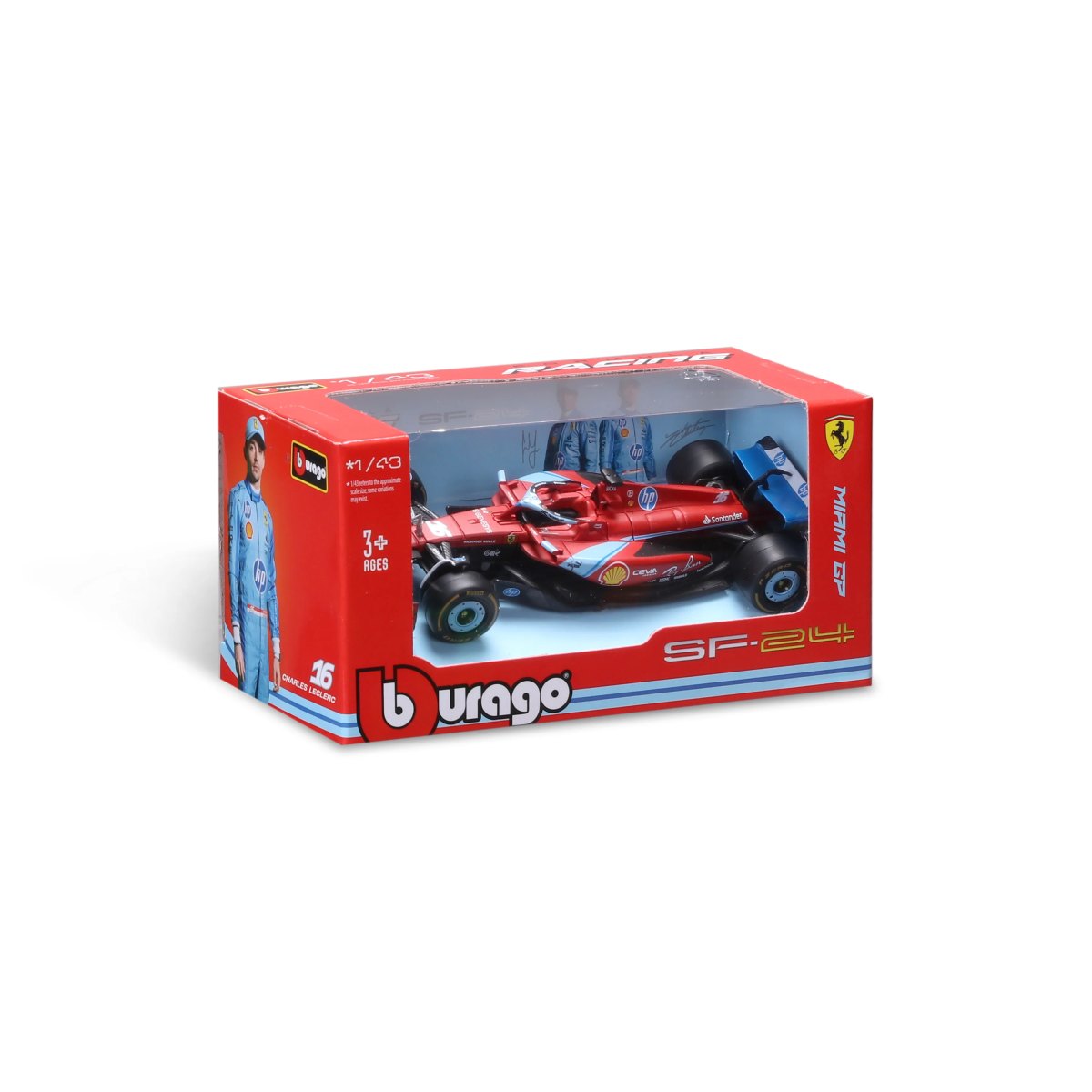 2026 Ferrari F1 SF-24 Charles Leclerc #16 Miami GP 2024 Livery 1:43: No package: Image 2