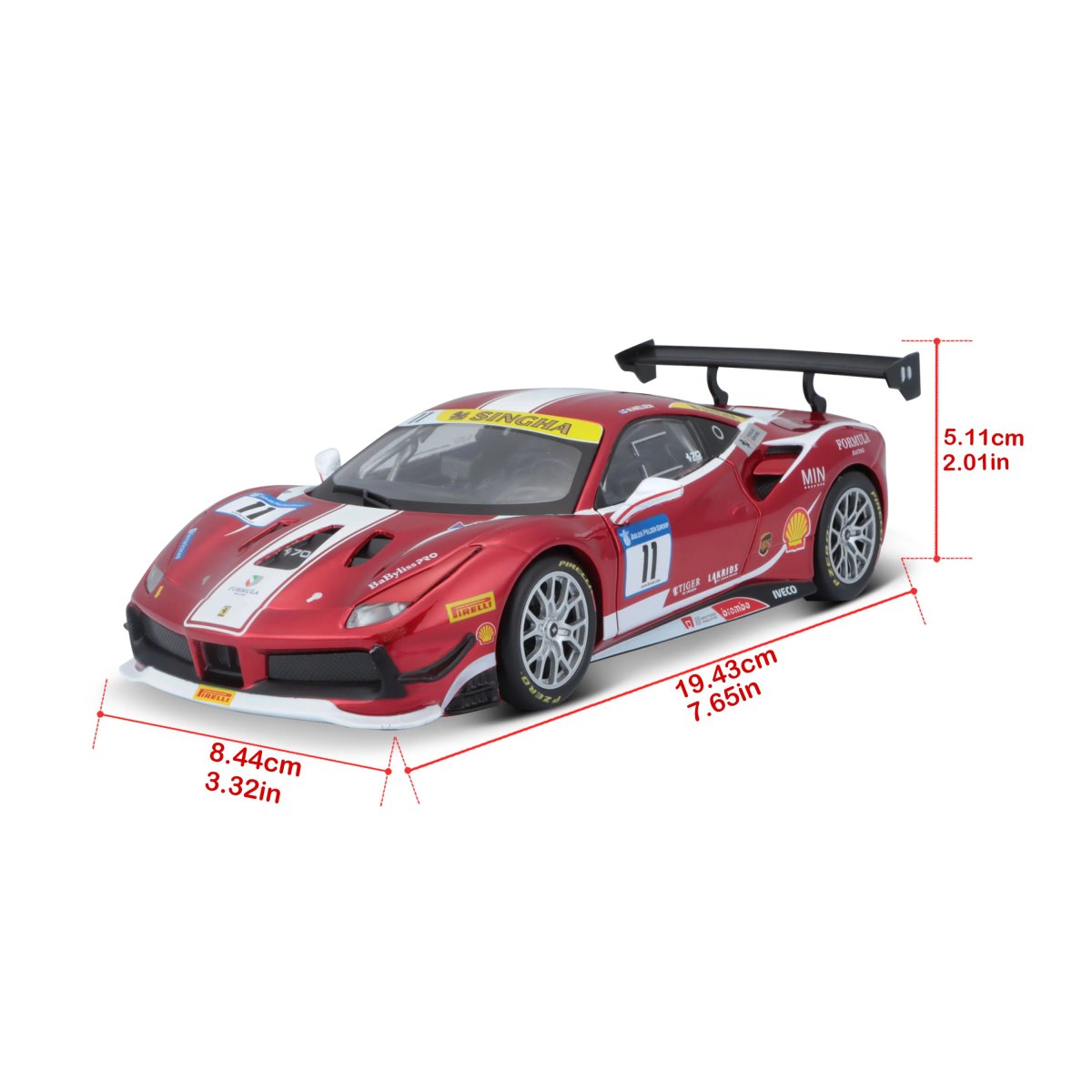 2026 Ferrari 488 CHALLENGE (FORMULA RACING 2017) 1:24: No package: Image 9
