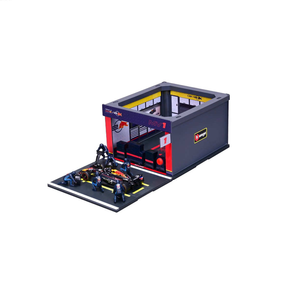 2026 Red Bull Pit Stop with RB20 #1 Max Verstappen Diecast Model 1:43 F1 2024: No package: Image 4