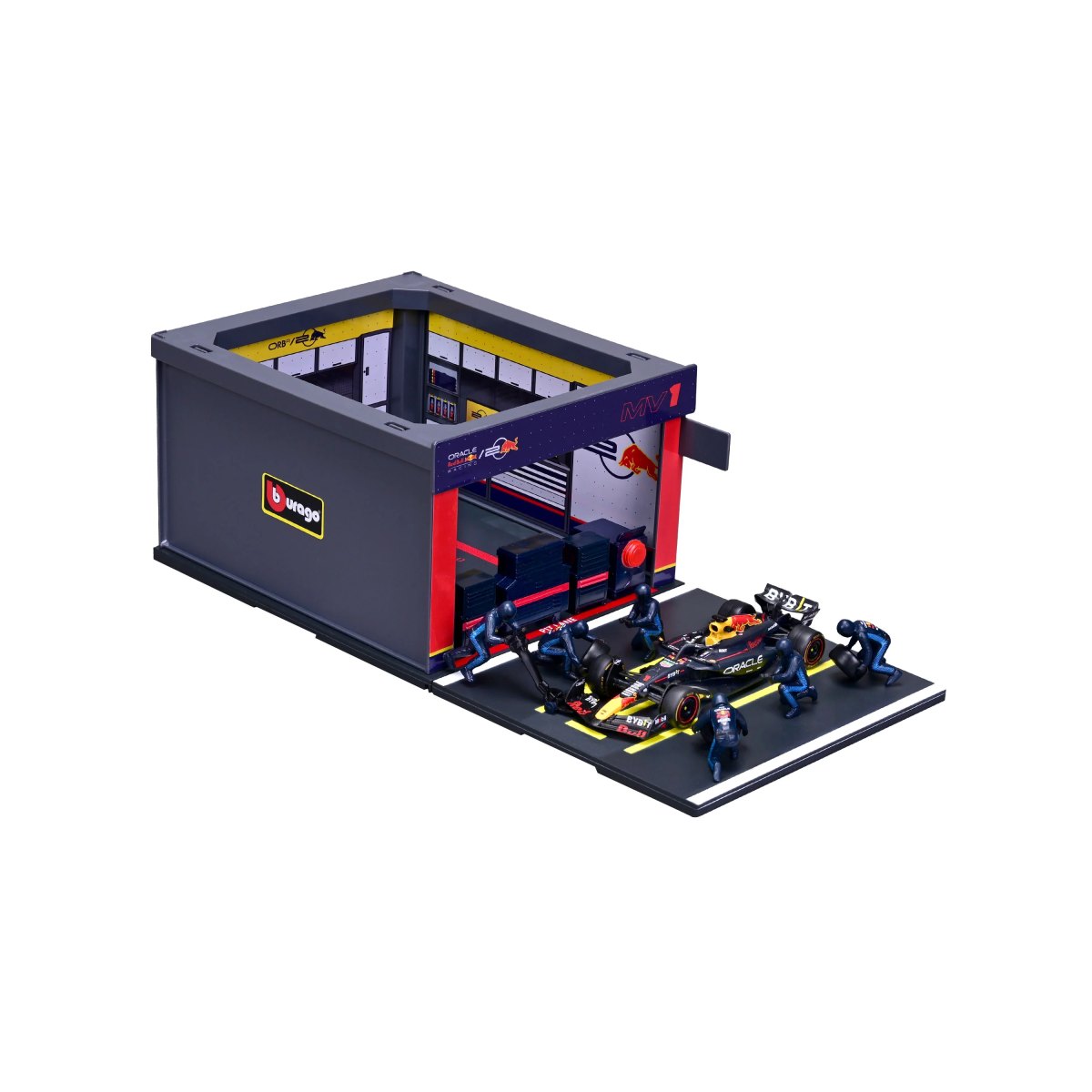 2026 Red Bull Pit Stop with RB20 #1 Max Verstappen Diecast Model 1:43 F1 2024: No package: Image 5