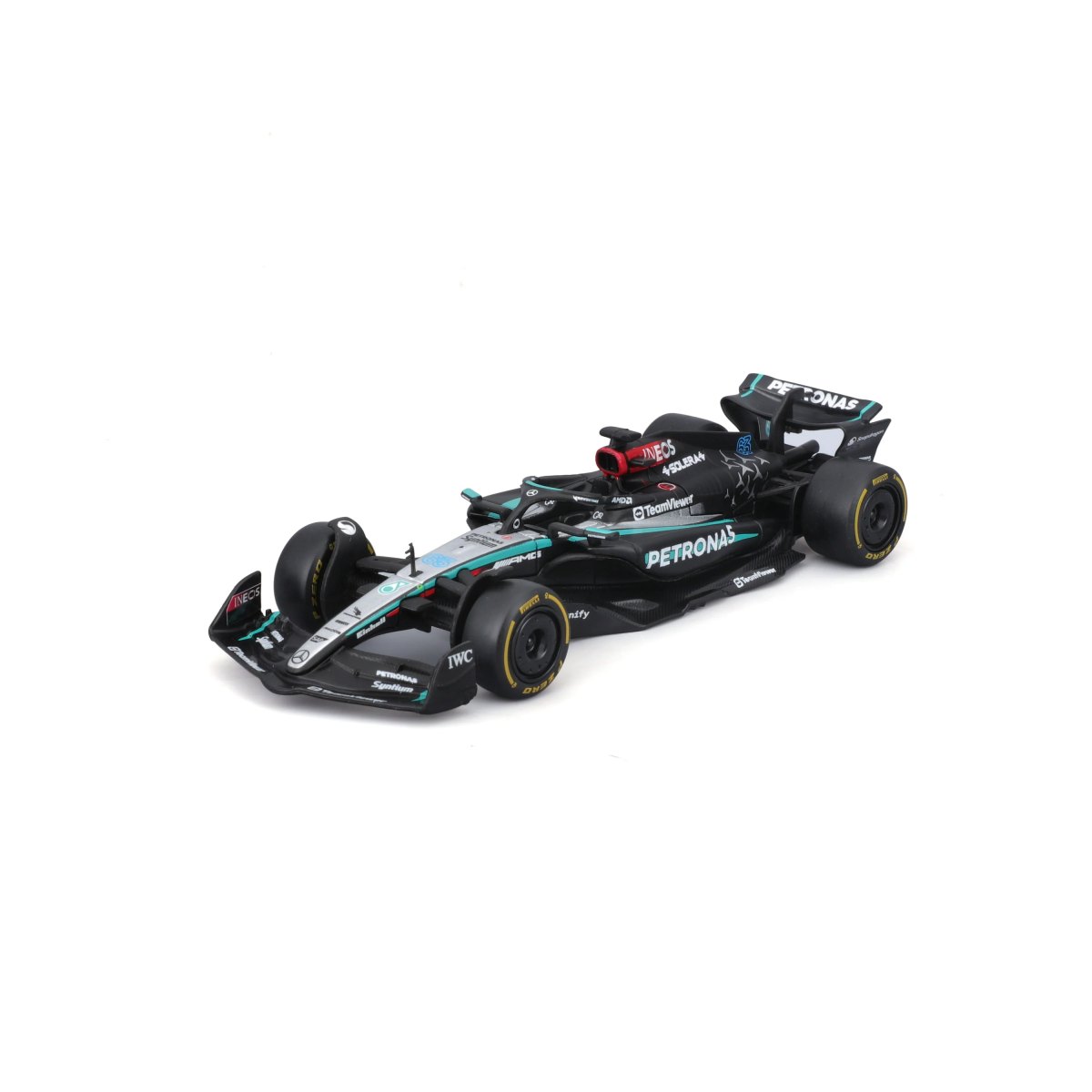 2026 Mercedes-AMG Semi Truck with Mercedes W15 #63 George Russell – 1:43 Diecast Model: No package: Image 4