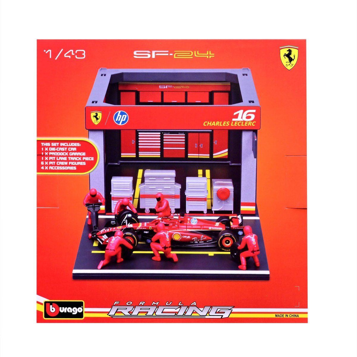 2026 Pit Stop Ferrari with SF-24 #16 Charles Leclerc: No package: Image 9