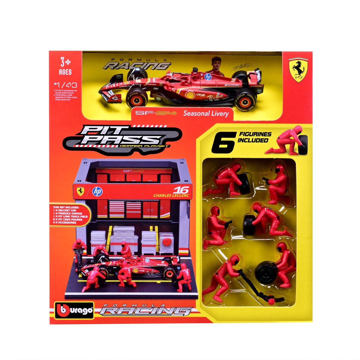 2026 Pit Stop Ferrari with SF-24 #16 Charles Leclerc: No package: Image 7
