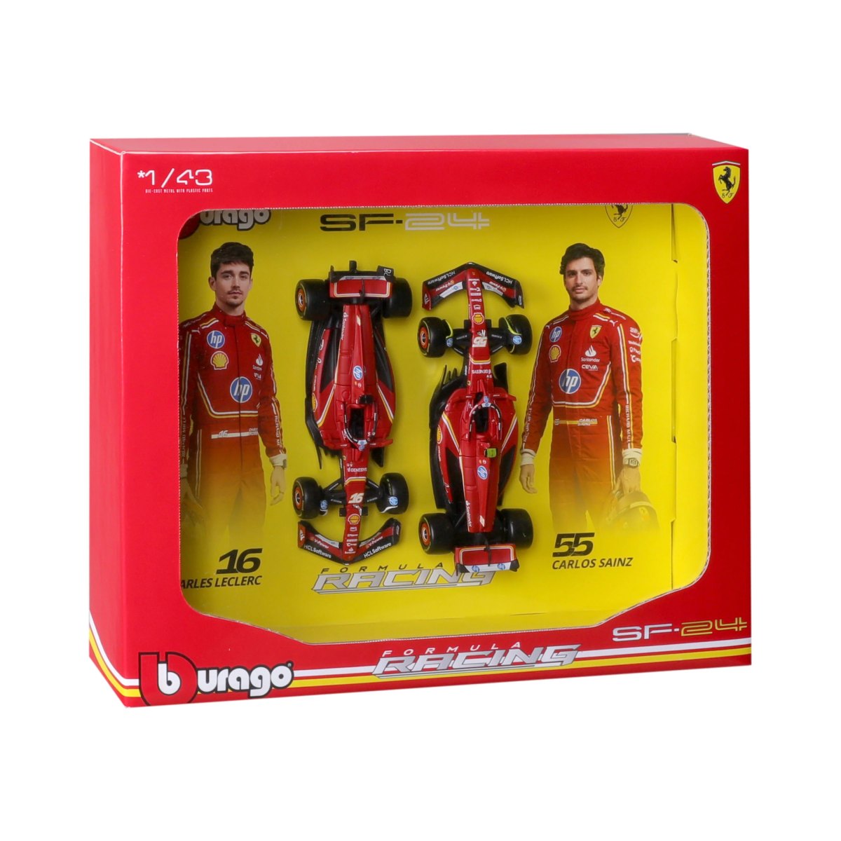 2026 2-Model Set SF-24 #16 Charles Leclerc / #55 Carlos Sainz F1 2024 1:43 Imola Livery: No package: Image 4
