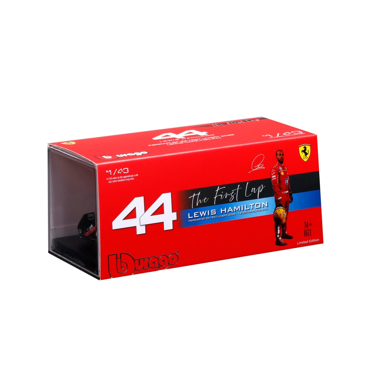 2026 Ferrari SF-23 Test Fiorano – 1:43 Diecast Model Lewis Hamilton with Display Case: No package: Image 2