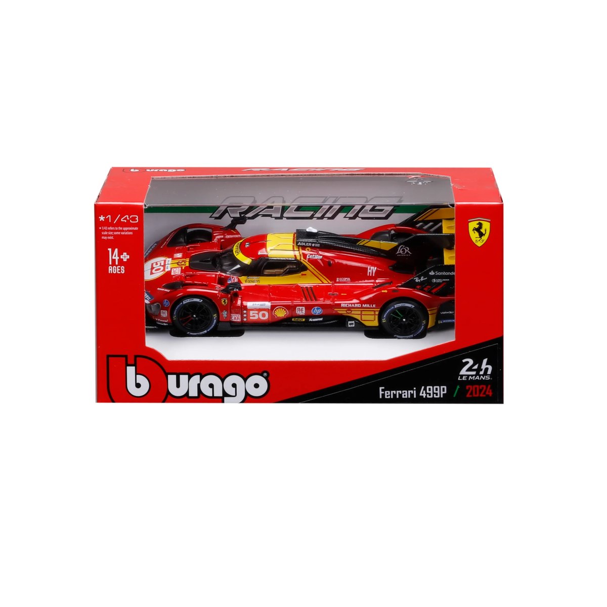 2026 Ferrari 499P #50 Le Mans Champion 2024 – Official 1:43 Diecast Model: No package: Image 2