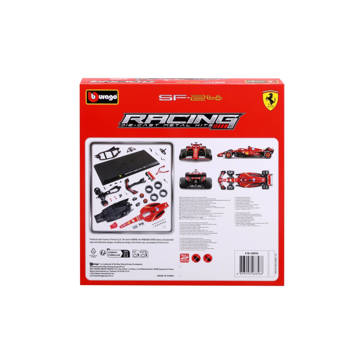 2026 Model Kit Ferrari SF-24 2024 #16 Charles Leclerc F1 2024 – Scale 1:24: No package: Image 3