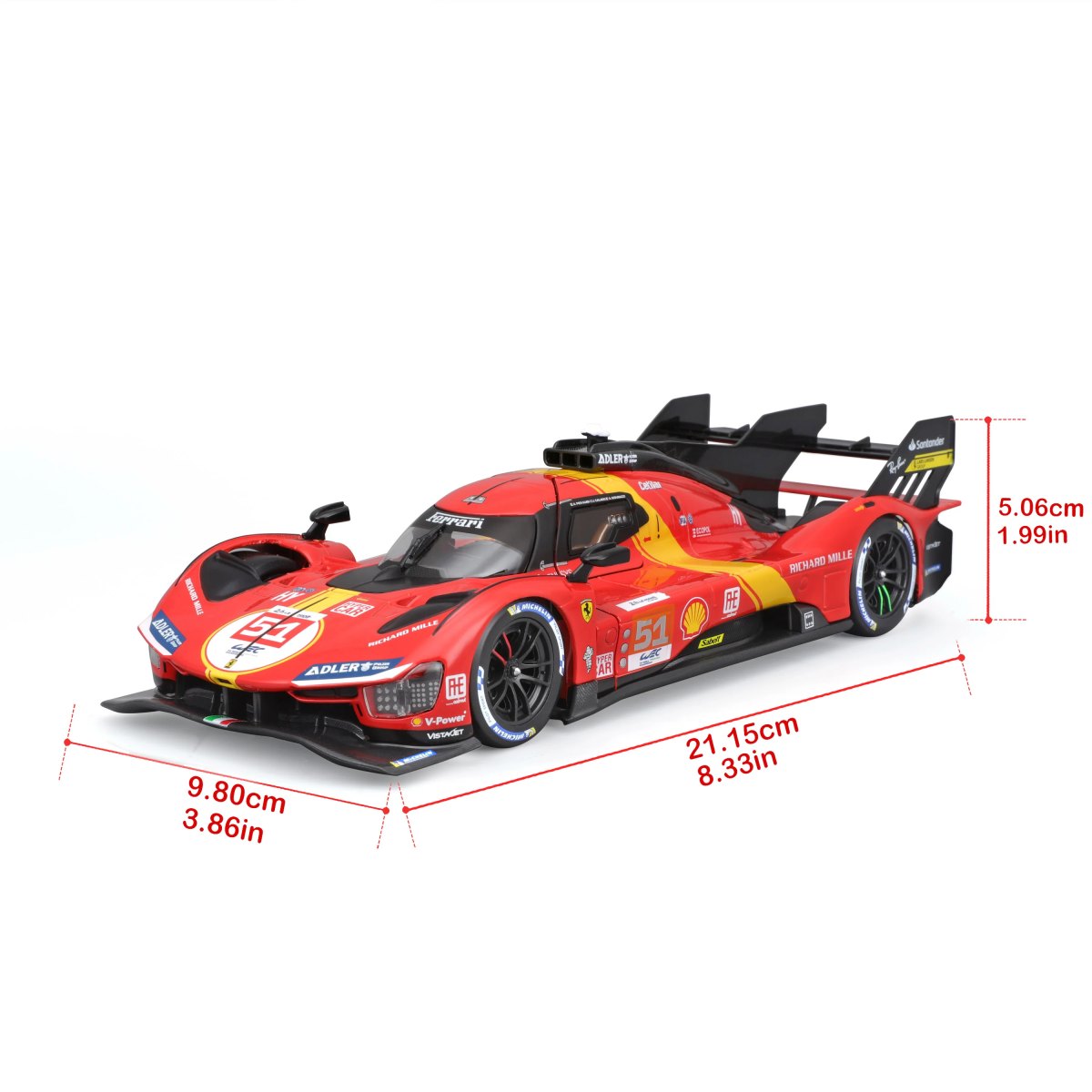 2026 Model Kit Ferrari 499P #51 24h Le Mans Champion 2023 – 1:24 Scale: No package: Image 11