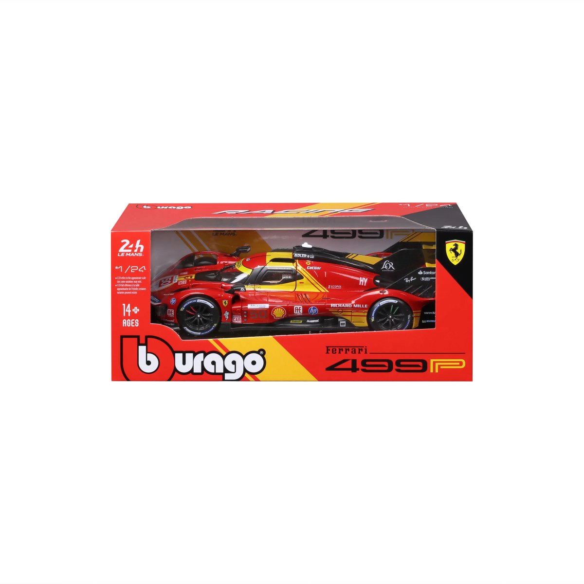 2026 Ferrari 499P 2024 24h Le Mans Champion #50 – 1:24 Scale Diecast Model: No package: Image 2