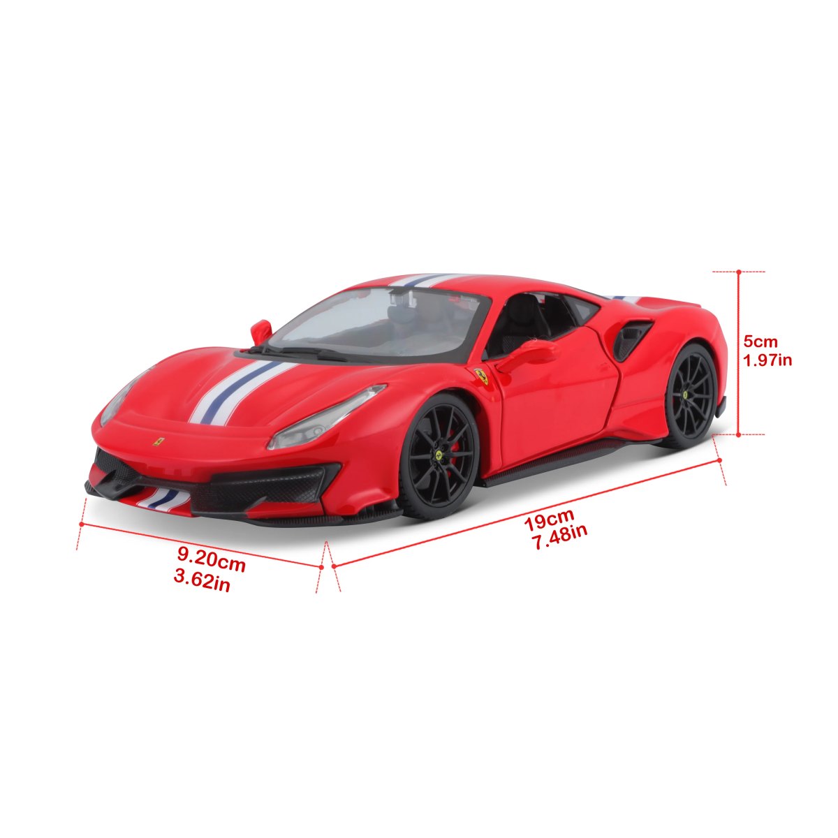 2026 Ferrari 488 Pista R&P 1:24 Red Red: No package: Image 10