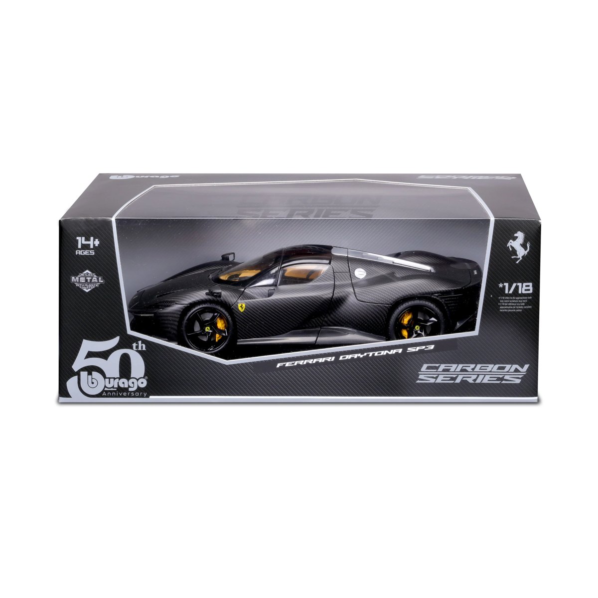 2026 Ferrari Daytona SP3 1:18 – Limited Edition 50th Anniversary Bburago – Carbon Fiber Finish (500 pieces): No package: Image 2