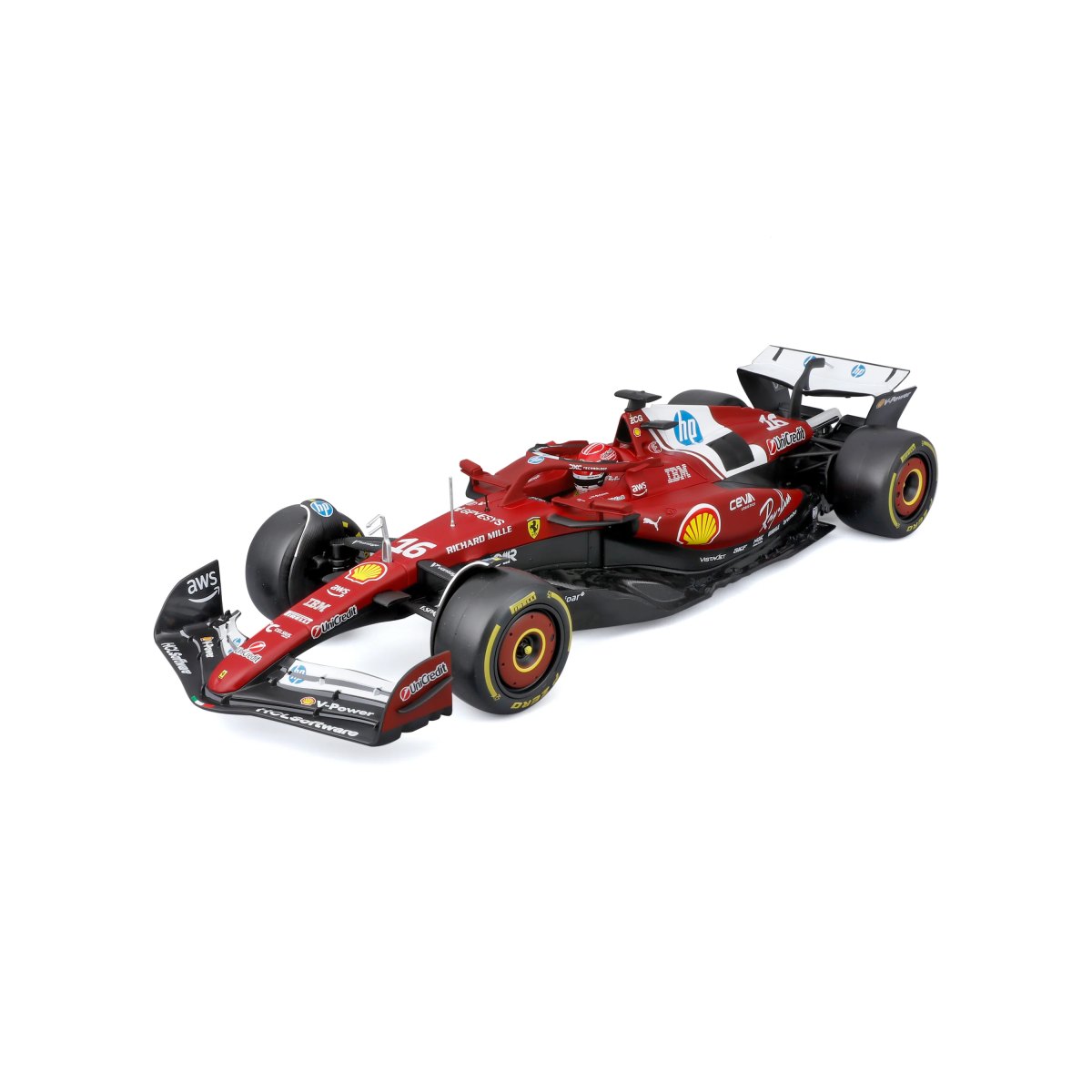 2026 F1 Ferrari SF-25 #16 Charles Leclerc F1 2025 – 1:18 Diecast Model with Official License: No package: Image 2