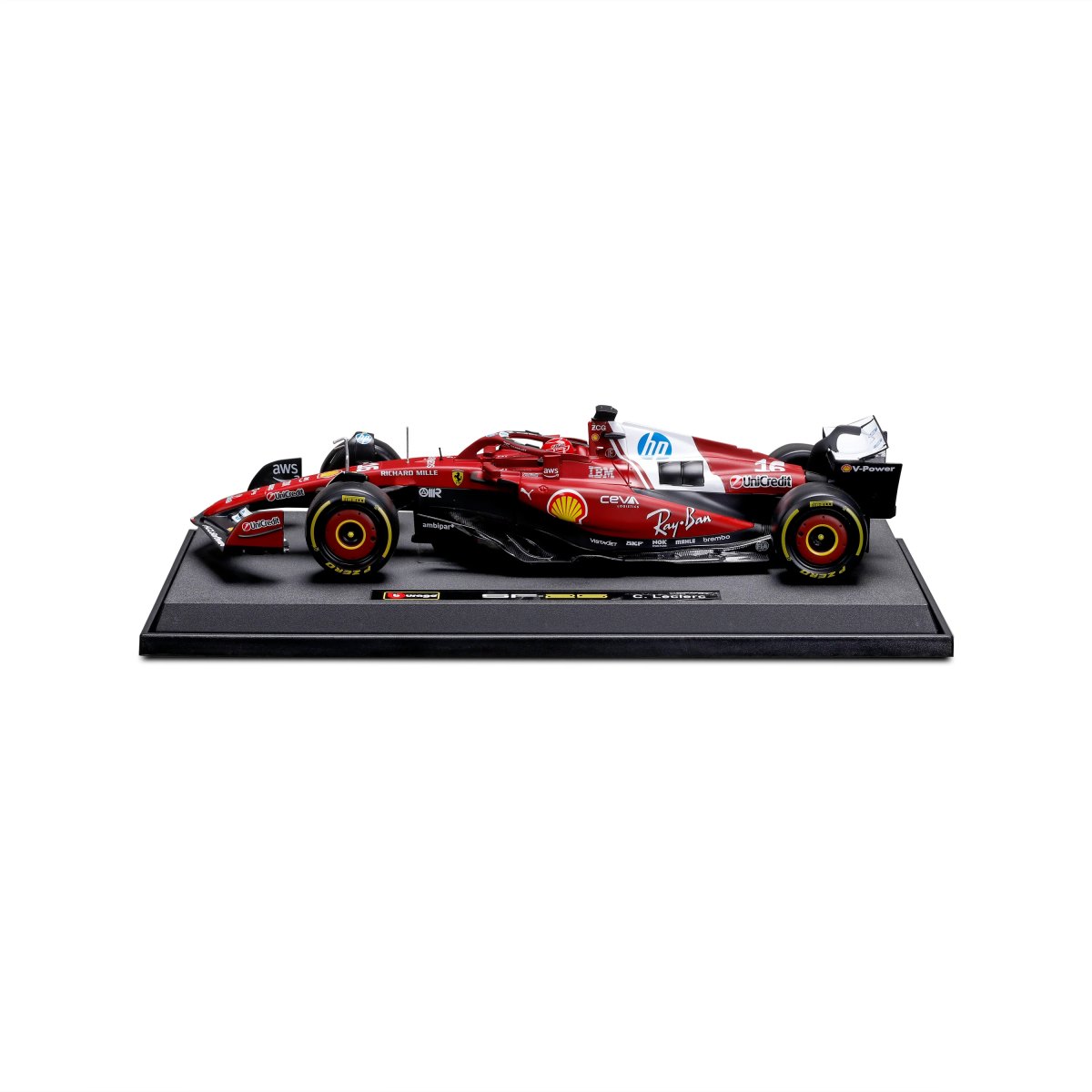 2026 F1 Ferrari SF-25 #16 Charles Leclerc F1 2025 – 1:18 Diecast Model with Official License: No package: Image 3