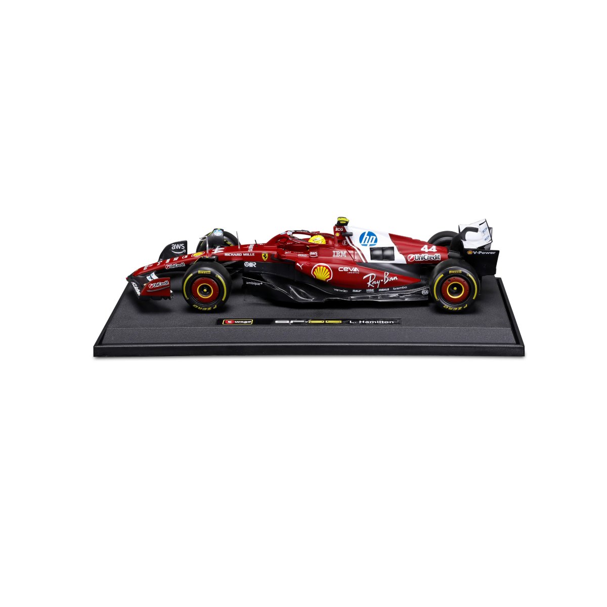 2026 Ferrari SF-25 Lewis Hamilton #44 F1 2025 – 1:18 Diecast Model with Official License: No package: Image 3