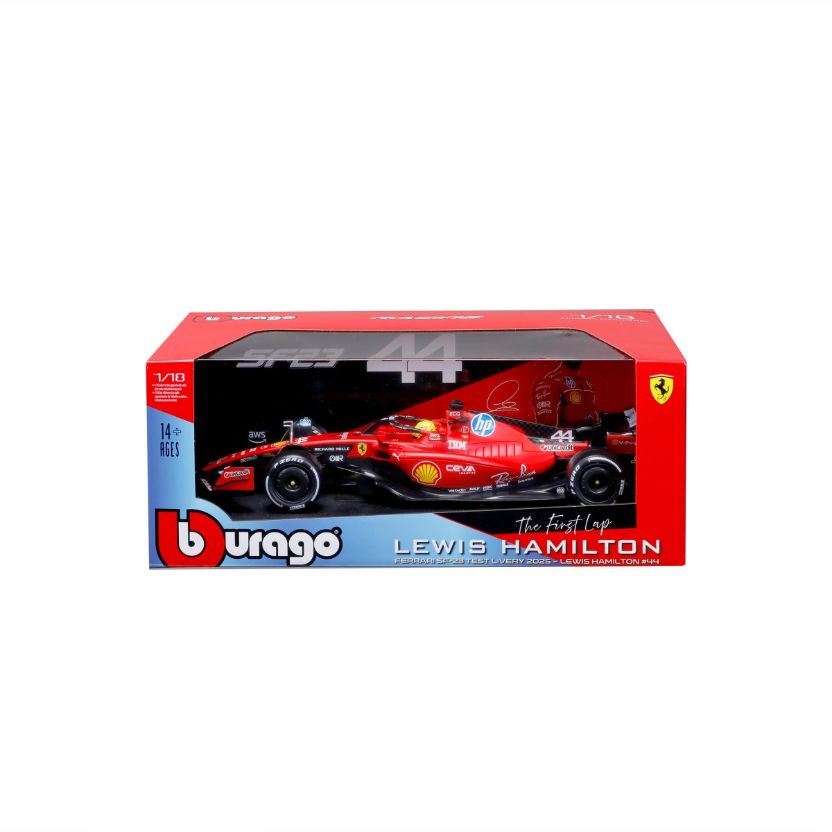 2026 Ferrari SF-23 #44 Hamilton Test Fiorano 1:18 – Diecast Model with Official License: No package: Image 2