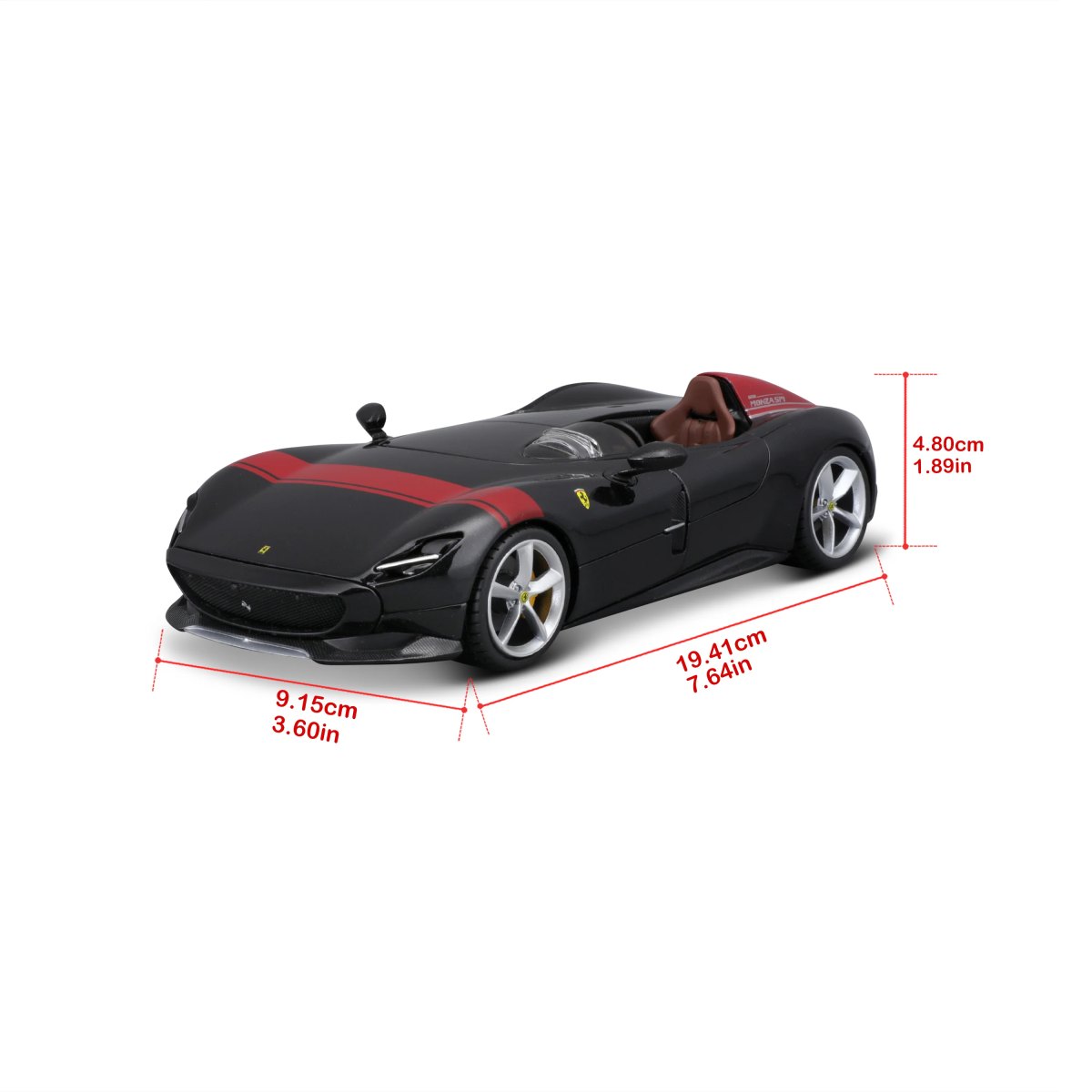 2026 Ferrari Monza SP1 R&P 1:24 Black: No package: Image 10