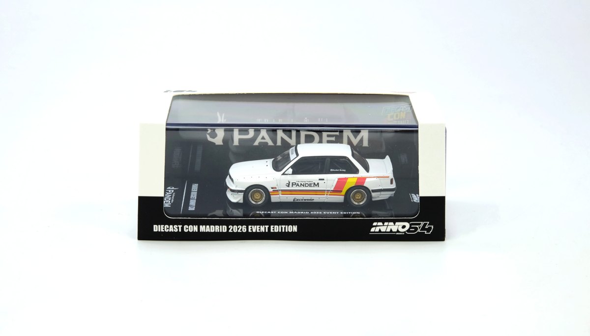 2026 Pandem Rocket Bunny E30 Matt White Diecast Con Madrid 2026 Event Edition White: No package: Image 4