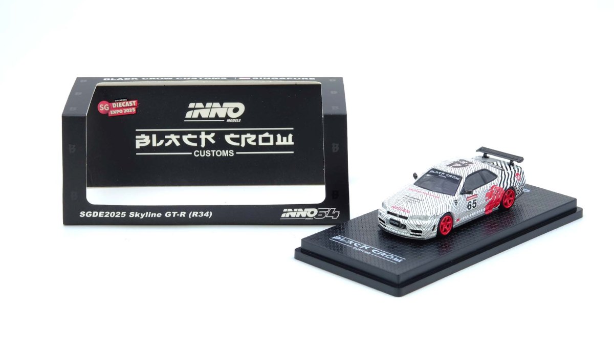 Skyline GT-R (R34) “Black Crow” Singapore Diecast Expo 2025 Event Edition: No package: Image 8