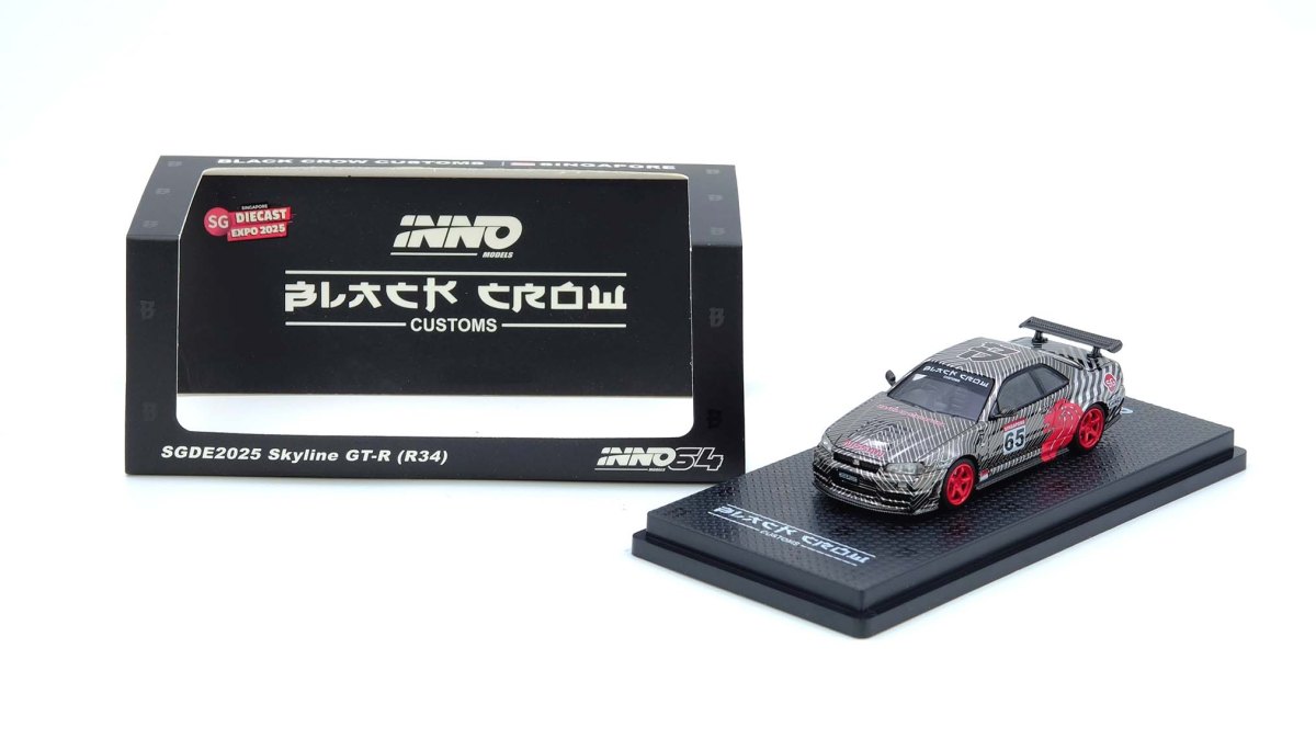 Skyline GT-R (R34) “Black Crow” Singapore Diecast Expo 2025 Event Edition: No package: Image 7