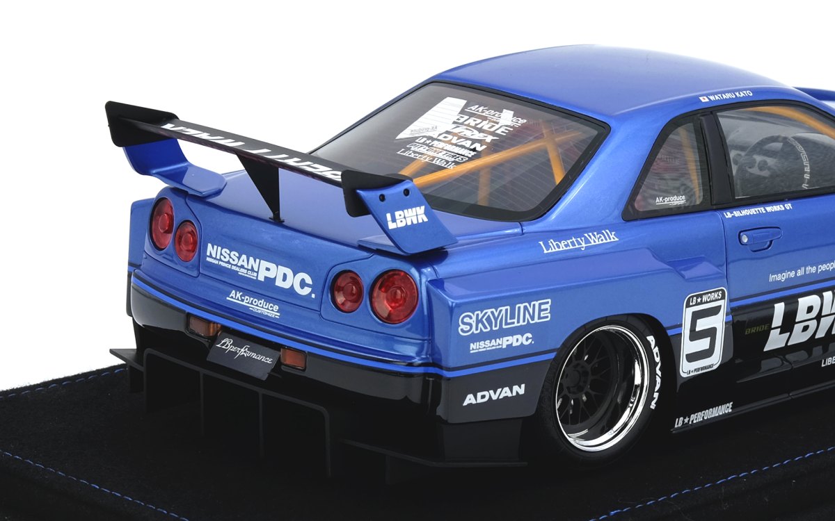 SKYLINE “LBWK” (ER34) Super Silhouette Blue Metallic: No package: Image 5
