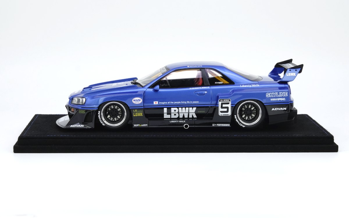 SKYLINE “LBWK” (ER34) Super Silhouette Blue Metallic: No package: Image 3