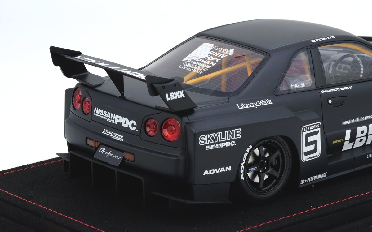 SKYLINE “LBWK” (ER34) Super Silhouette Black Matte: No package: Image 5