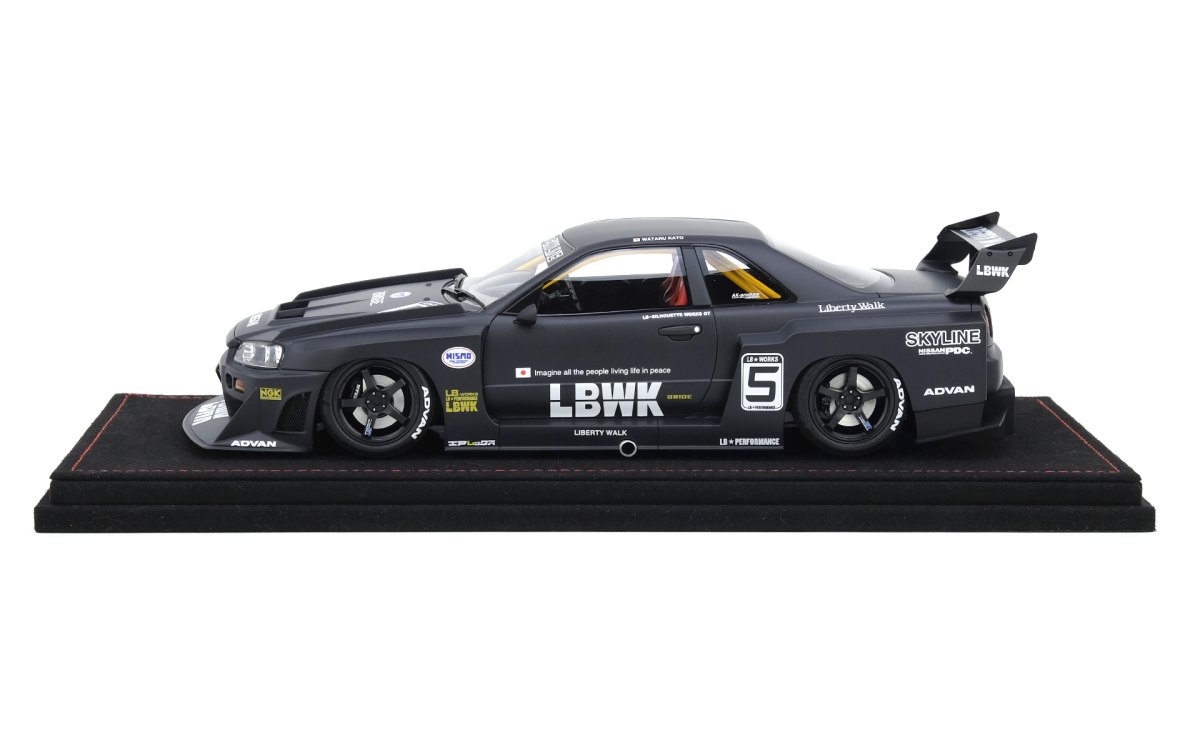 SKYLINE “LBWK” (ER34) Super Silhouette Black Matte: No package: Image 3