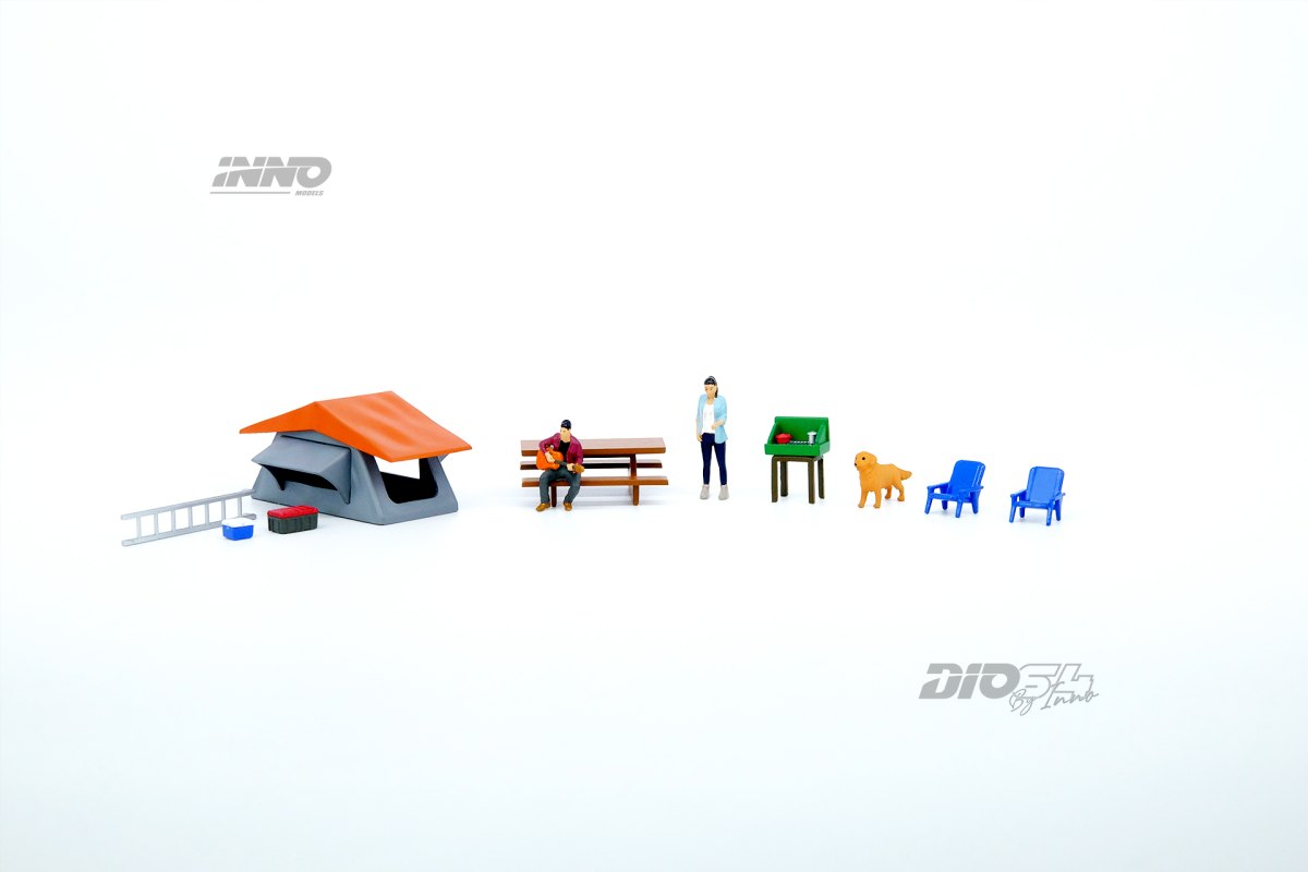 2025 Toyota Land Cruiser (FJ60) Car Camping Diorama with Figures: No package: Image 5