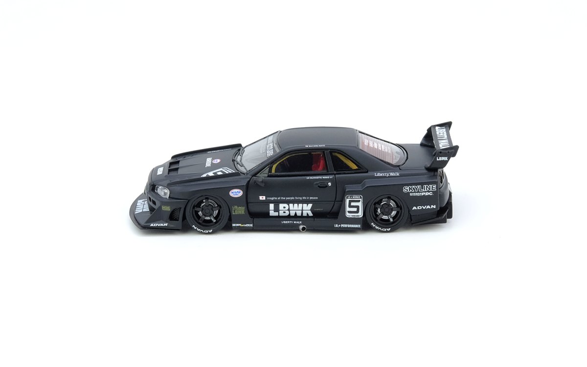 SKYLINE “LBWK” (ER34) SUPER SILHOUETTE Black Matt: No package: Image 3