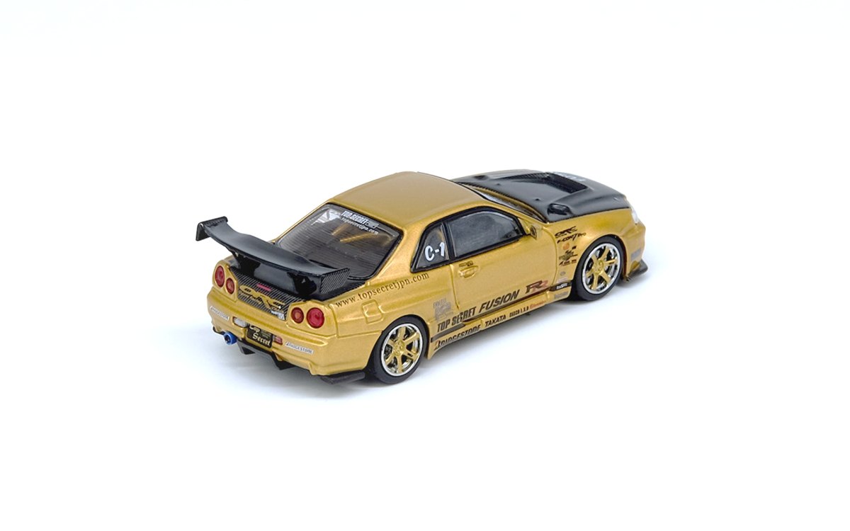 Top Secret Skyline GT-R (R34) Gold: No package: Image 2
