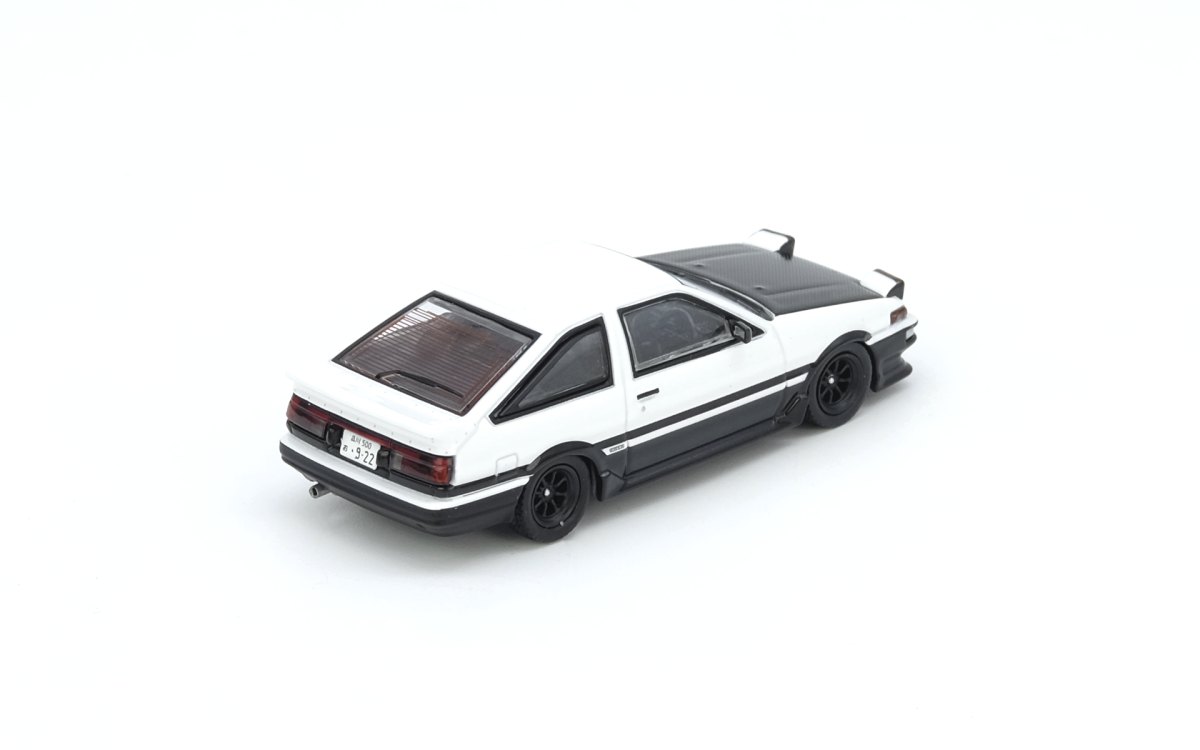 Toyota Sprinter Trueno (AE86) White/Black With Extra wheels and Extra decals – Japan Special Model: No package: Image 2