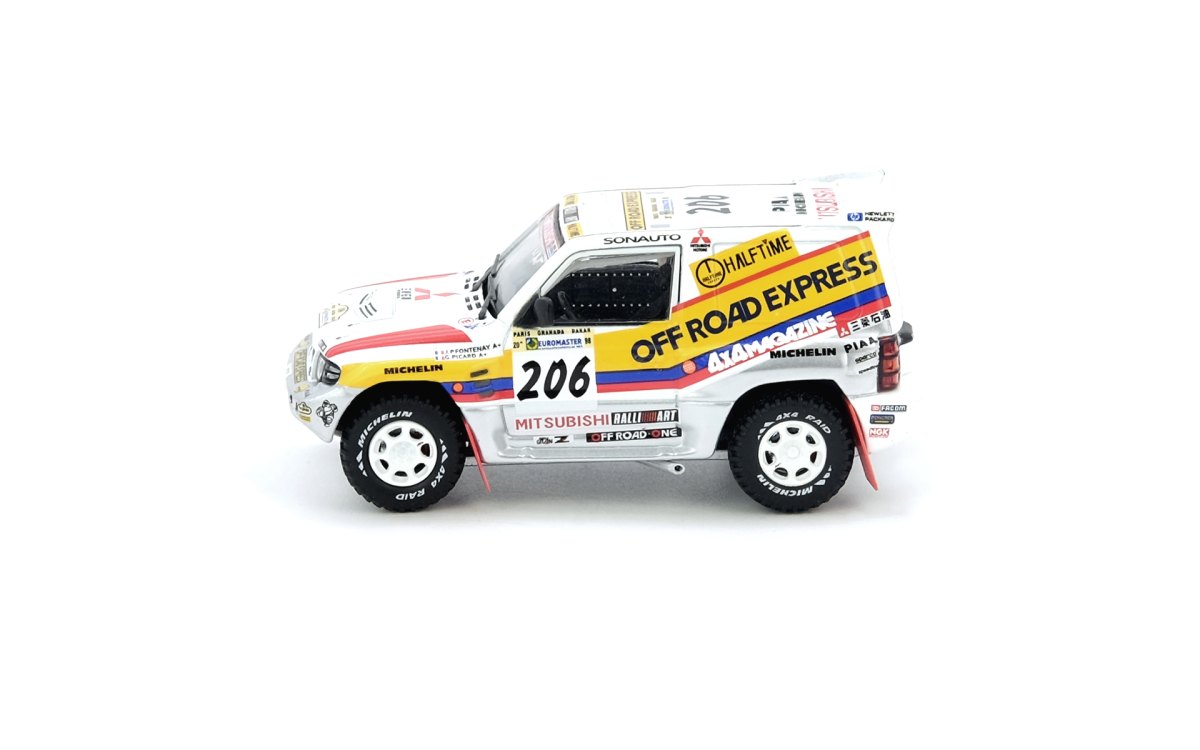 Mitsubishi Pajero Evolution #206 “OFF ROAD EXPRESS” Paris-Granada-Dakar1998 Winner: No package: Image 3