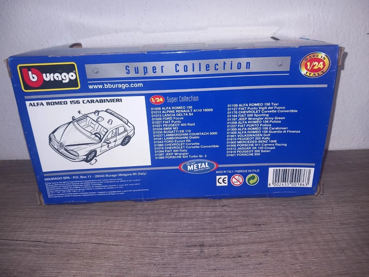 1999 Alfa Romeo 156 Carabinieri: Box: Image 2