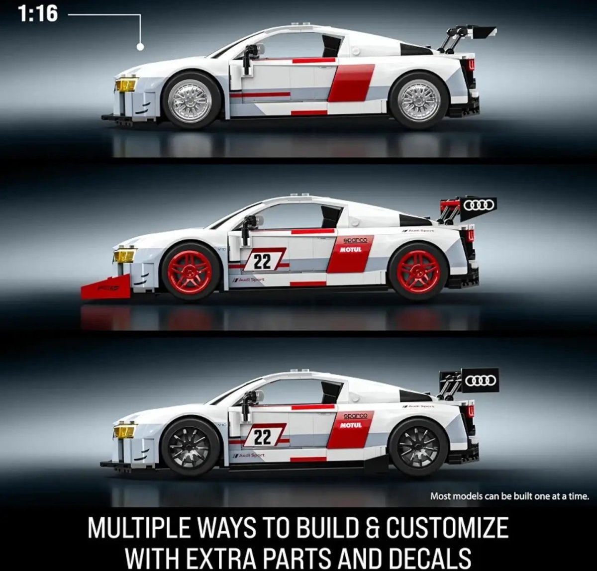 2026 15 Audi R8 LMS - Deluxe Version White: Image 5