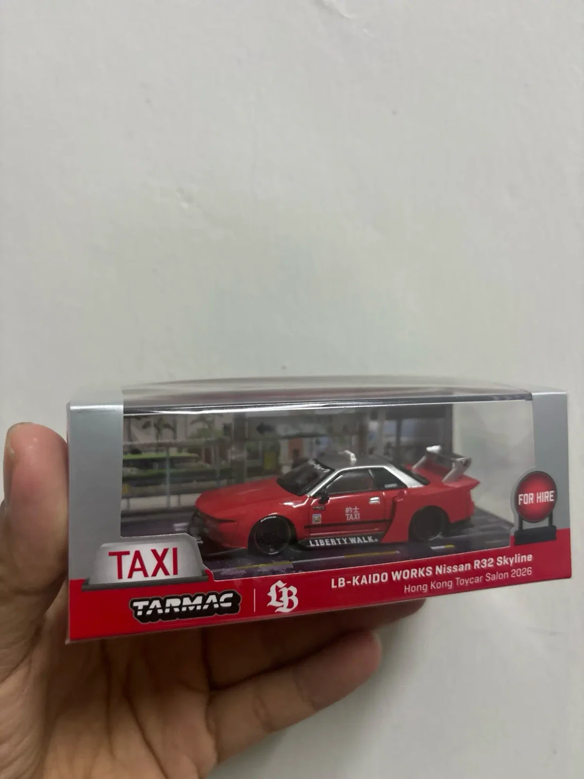 2026 LB-Kaido Works Nissan R32 Skyline Hong Kong Taxi Red: Box: Image 2