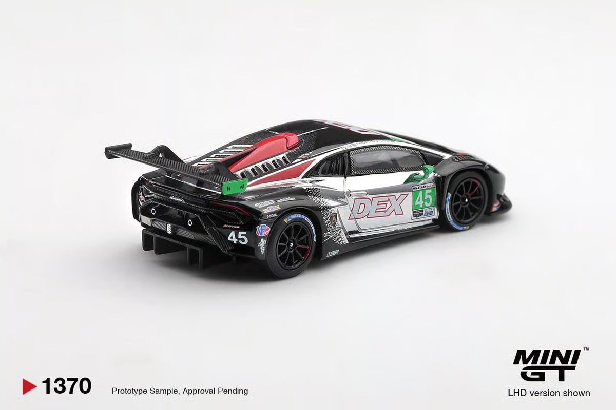 2026 Lamborghini Huracán GT3 EVO2 #45 DEX Wayne Taylor Racing 2025 IMSA Chevrolet Grand Prix Class Winner Black: Image 3