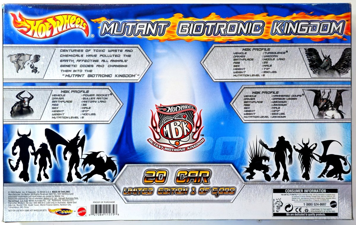 2004 Mutant Biotronic Kingdom 20-Car Set: Image 2