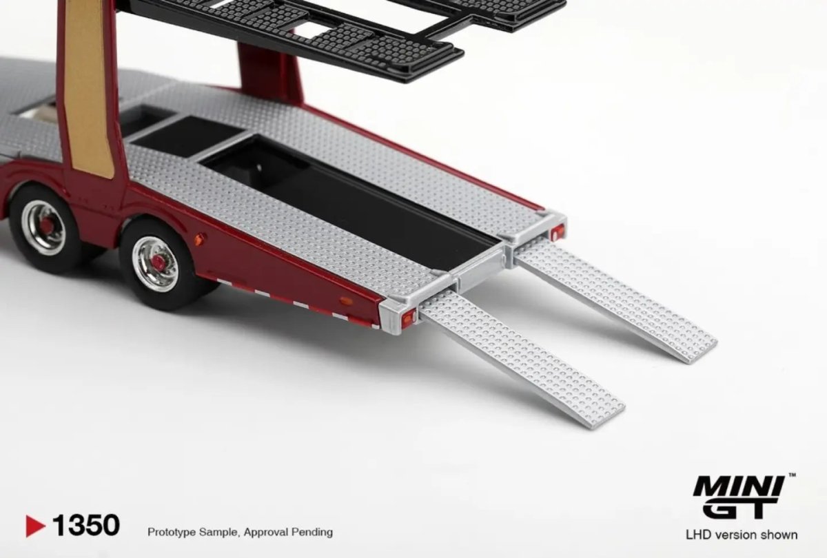 2026 Scania 770S A6x4NA Trailer V8 Engine Car Transporter Red: Image 4
