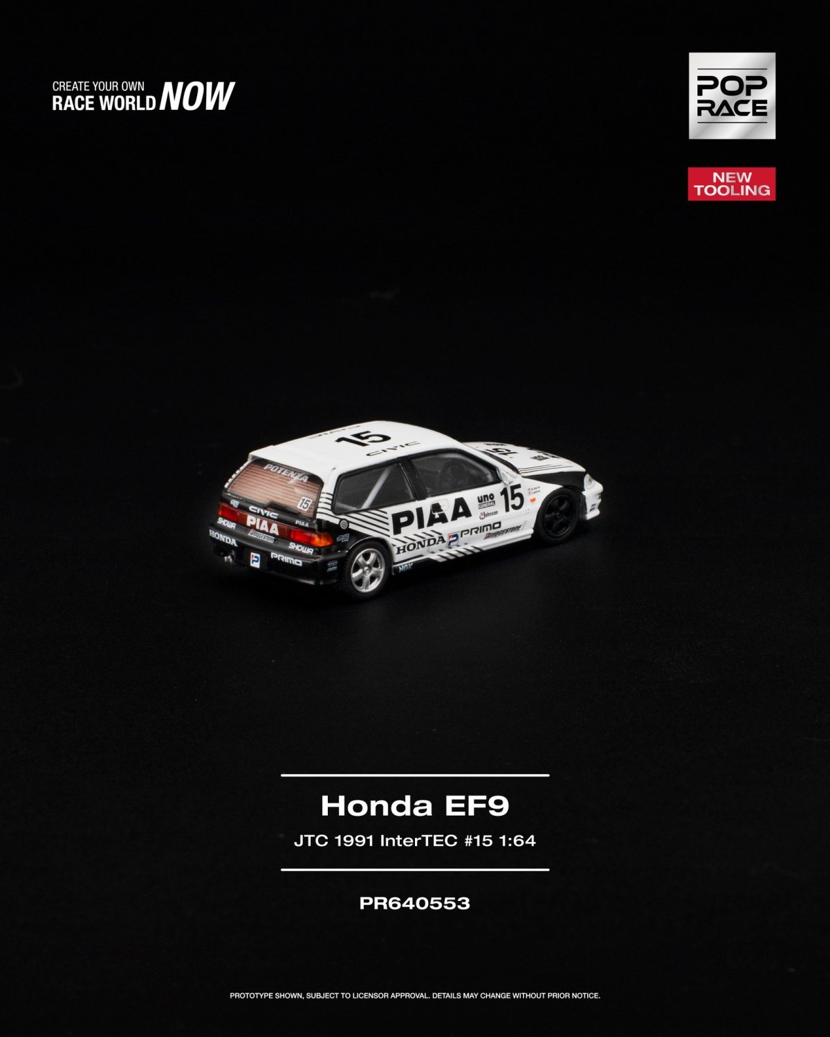 2027 Honda EF9 JTC 1991 InterTEC #15 White: Image 2