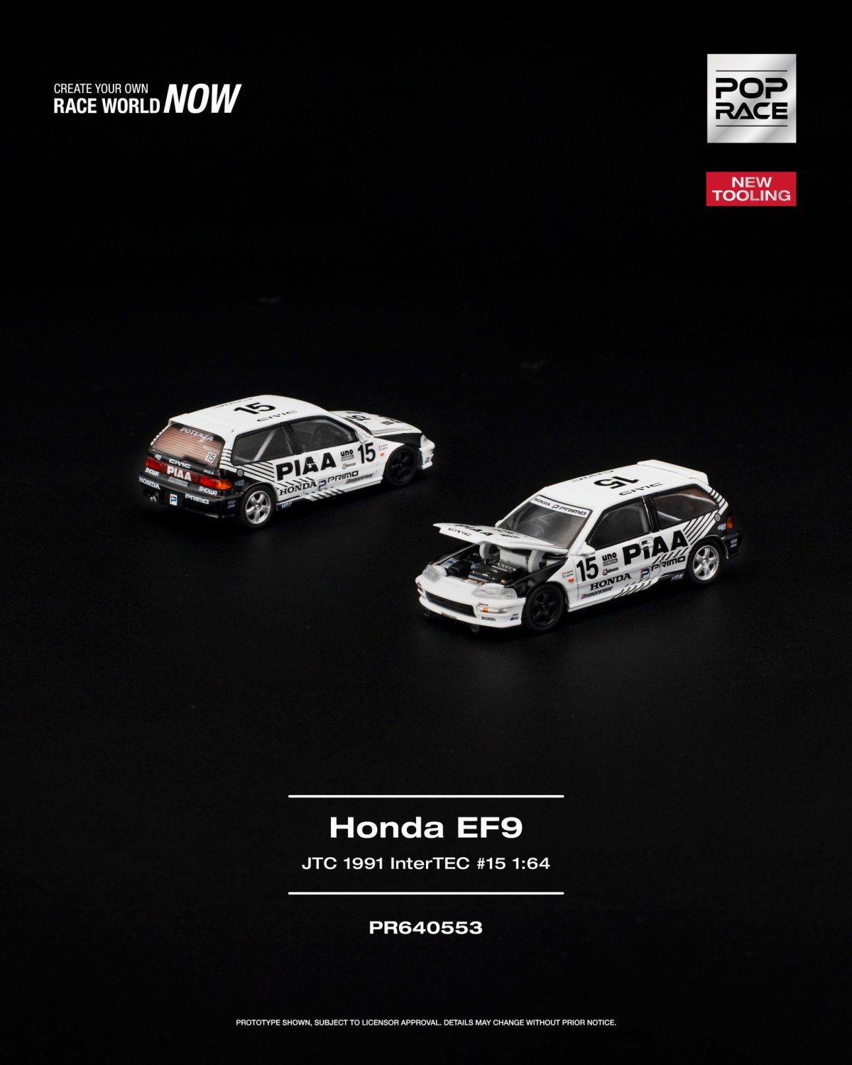 2027 Honda EF9 JTC 1991 InterTEC #15 White: Image 3
