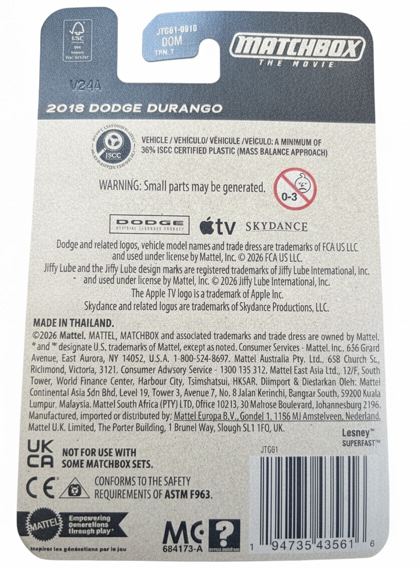 2026 2018 Dodge Durango Black: Long Card: Image 2