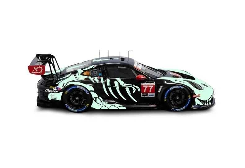 2026 Porsche 911 GT3 R #77 2026 IMSA Road Atlanta AO Racing Black: Image 2
