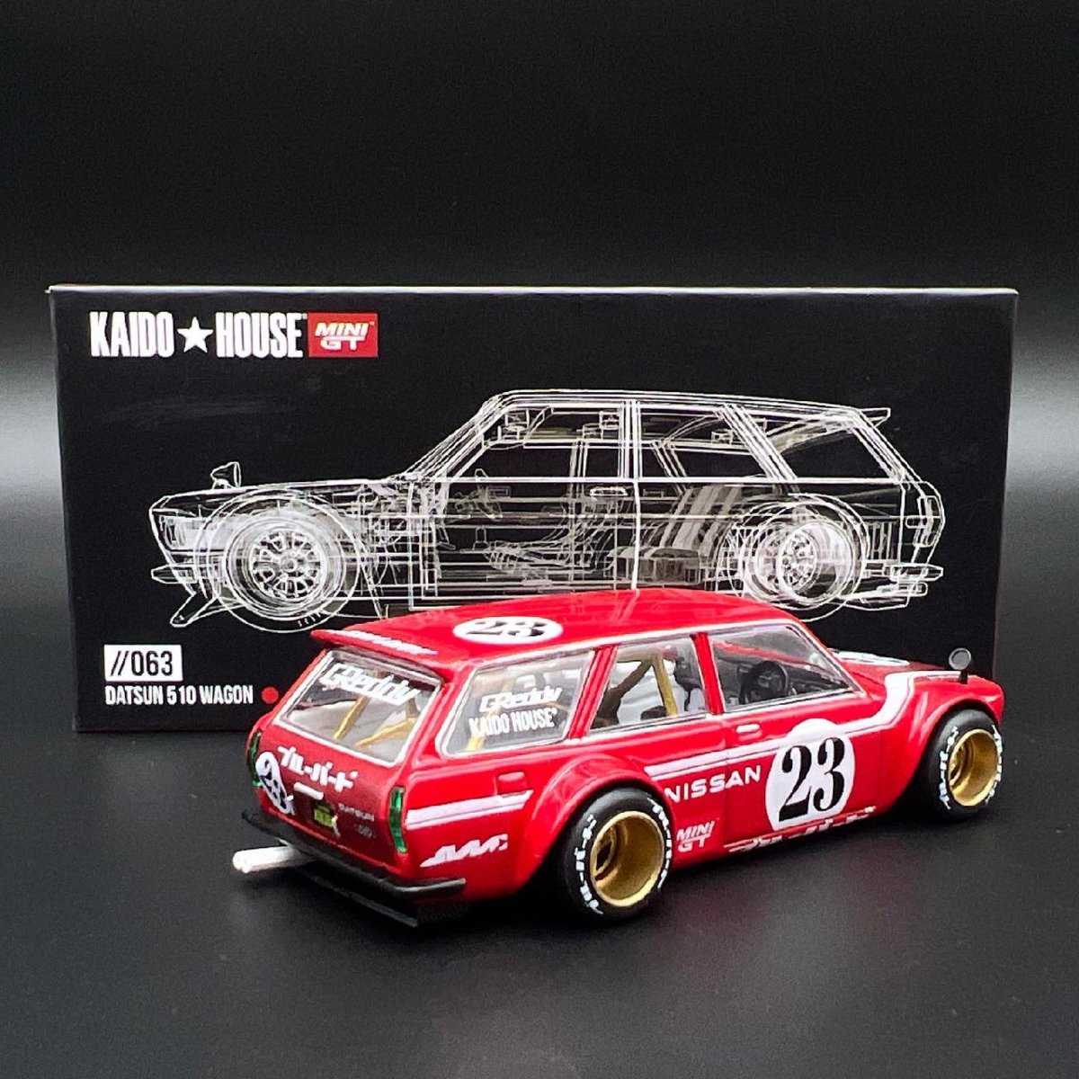 2023 Datsun KAIDO 510 Wagon CARBON FIBER V2 Red: Image 2