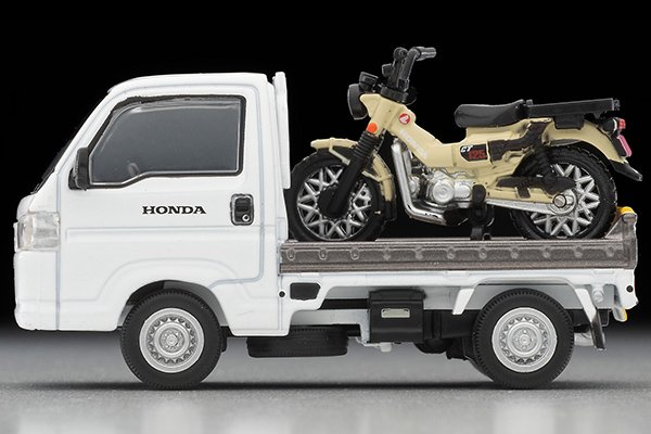 2025 Honda Acty Truck, Motorcycle Shop Specification, with Honda CT125 Hunter Cub White: Image 4