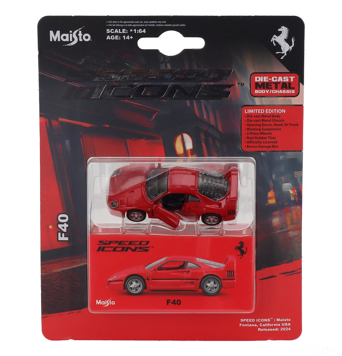 1987 Jet Car Ferrari F40 Coupe Red: No package: Image 4
