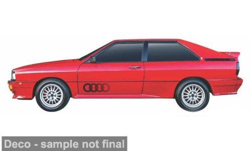 3 inch Audi Sport Quattro Red: No package: Image 2