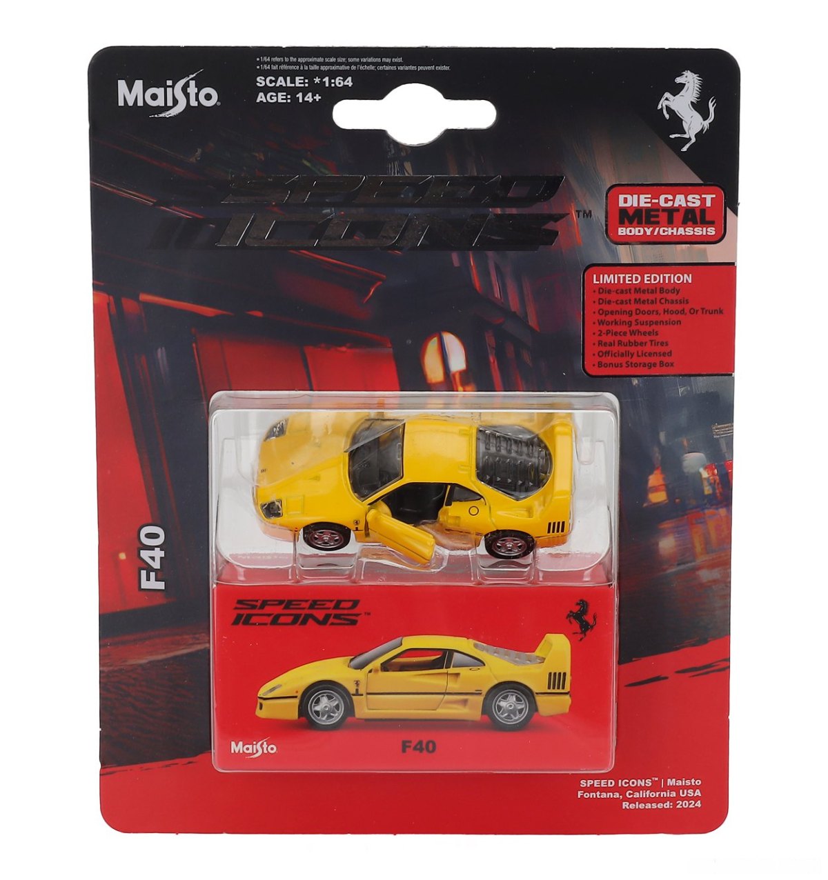 1987 Jet Car Ferrari F40 Coupe Yellow: No package: Image 4