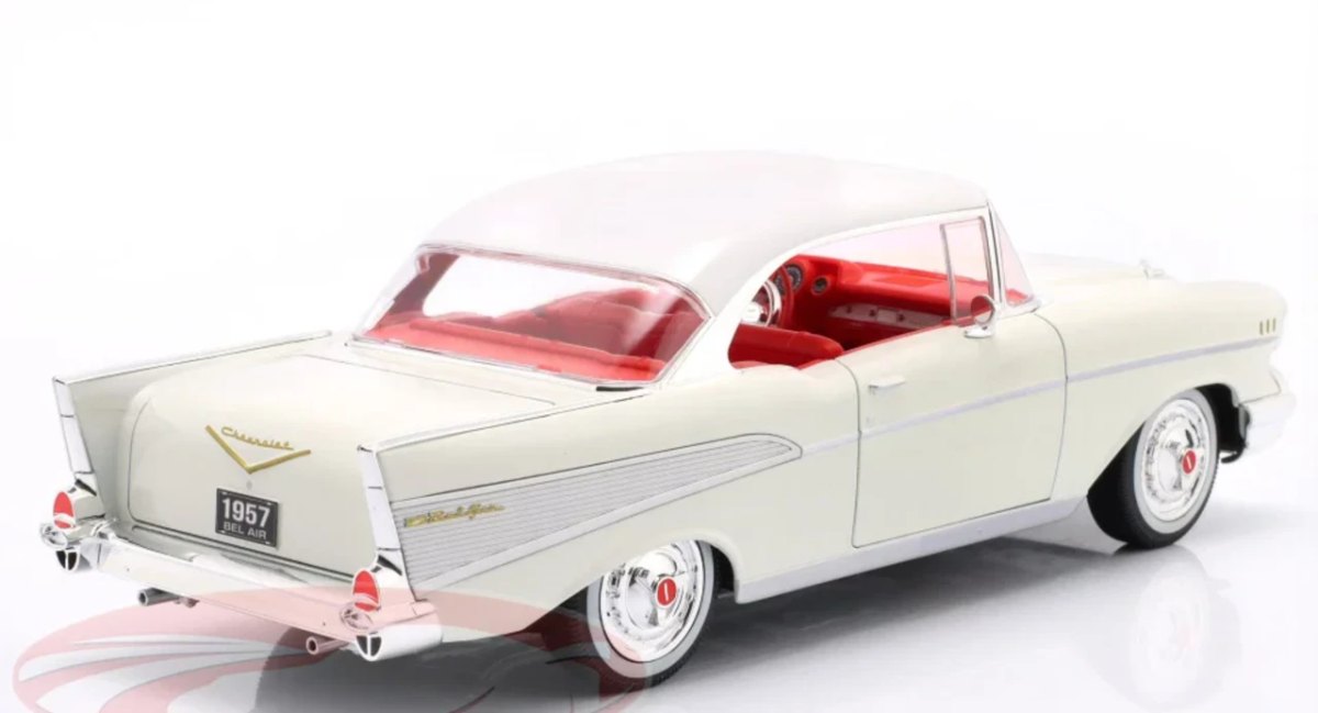 1957 Bel Air Coupe White: No package: Image 18