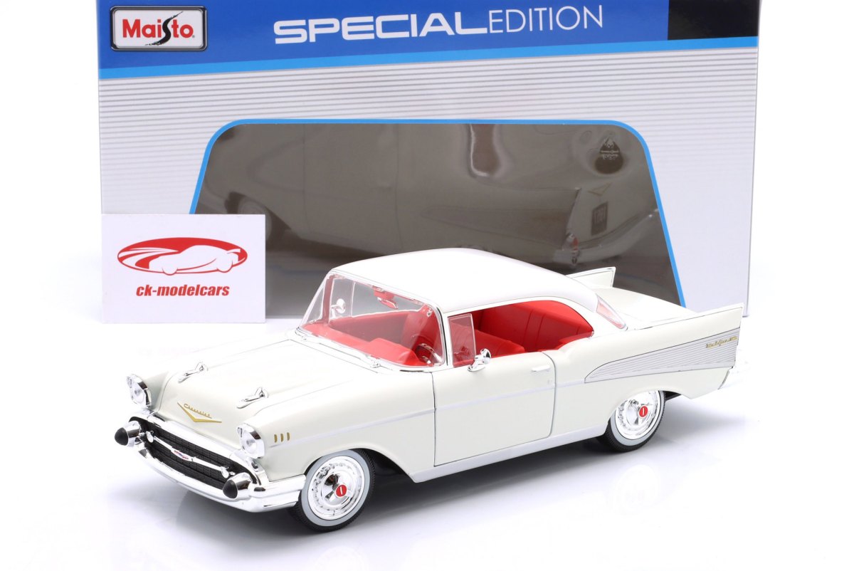 1957 Bel Air Coupe White: No package: Image 8