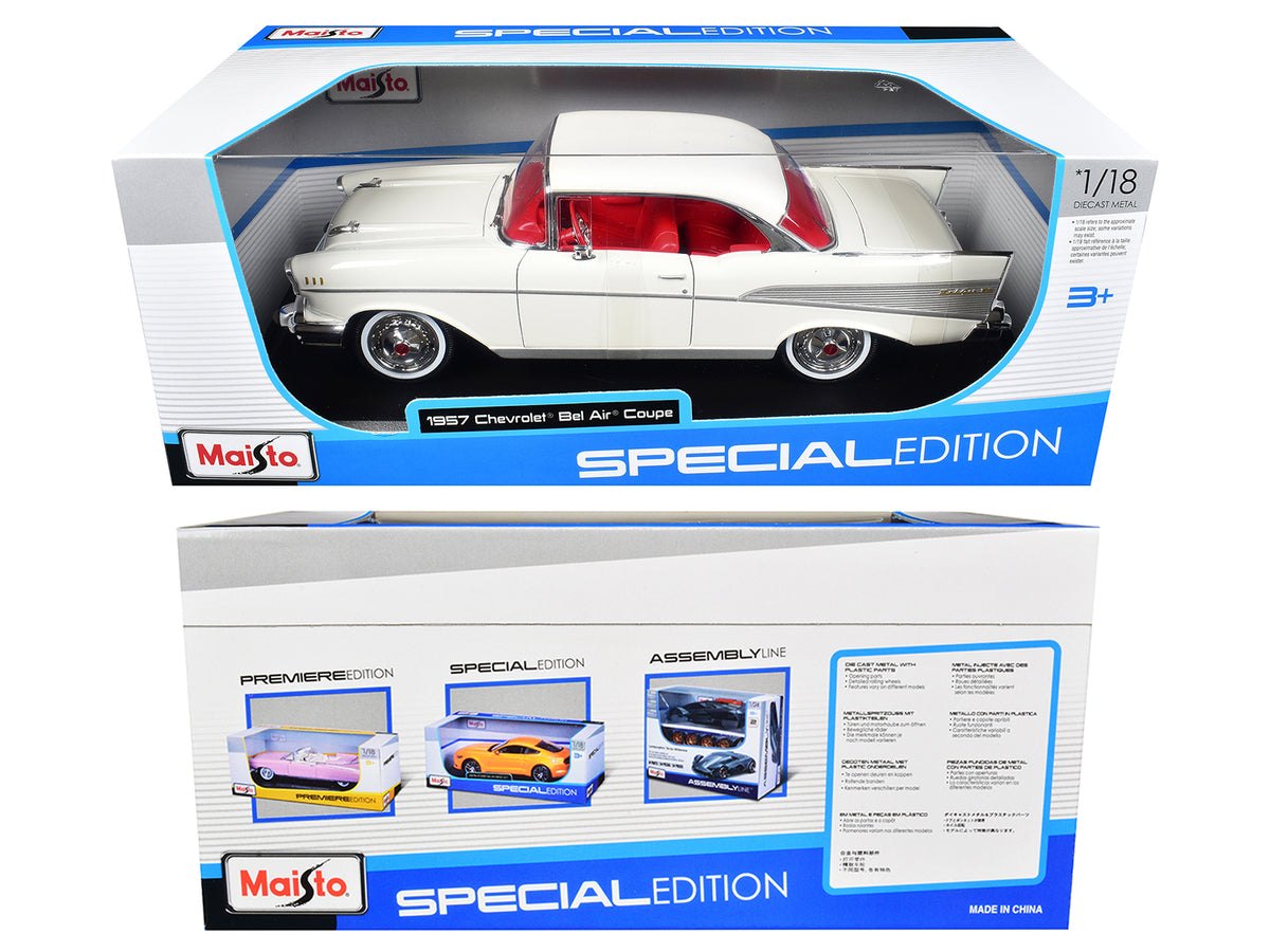 1957 Bel Air Coupe White: No package: Image 7